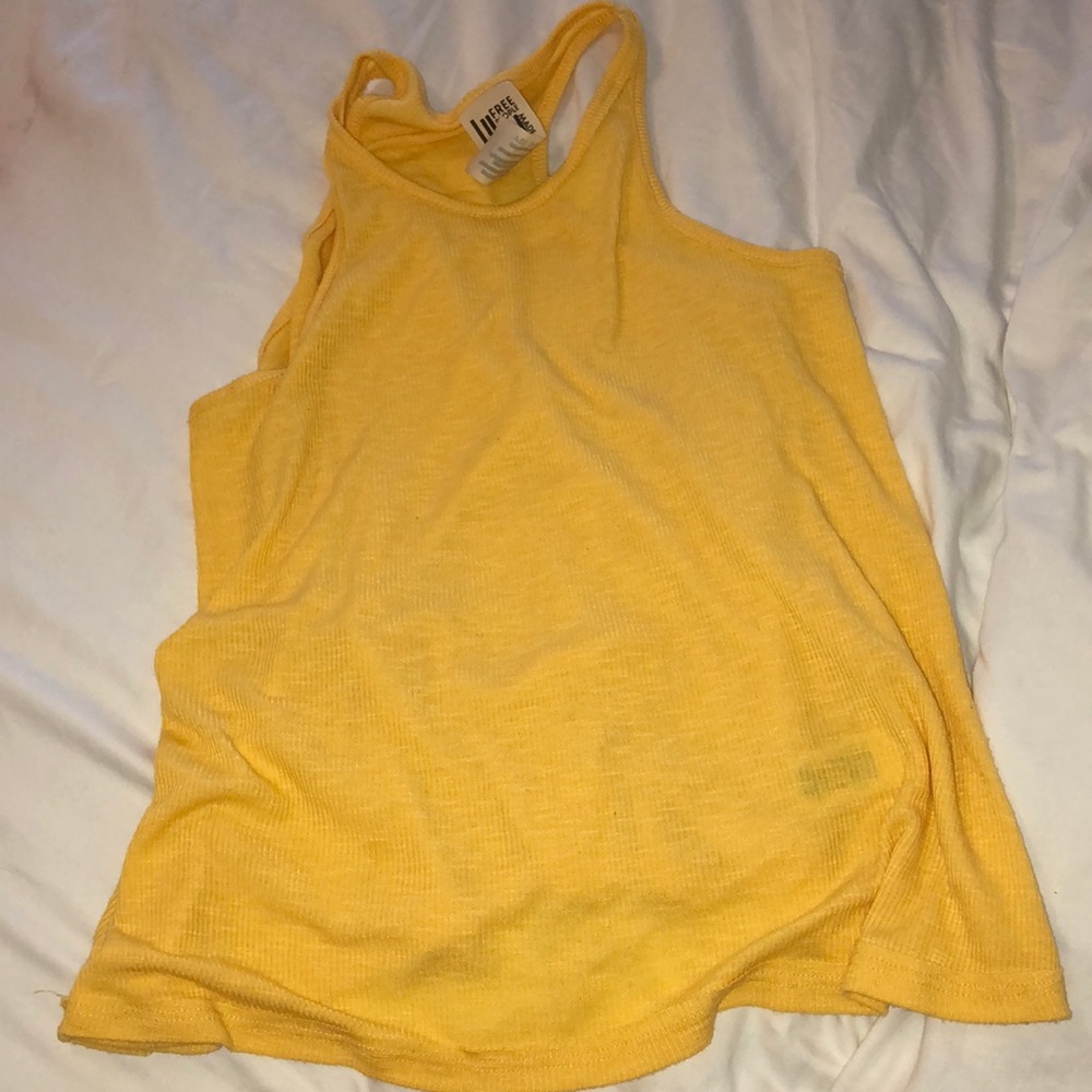 Yellow Free People Tank